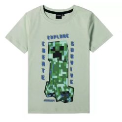 Minecraft gyerek rövid póló, felső 8 év/128 cm