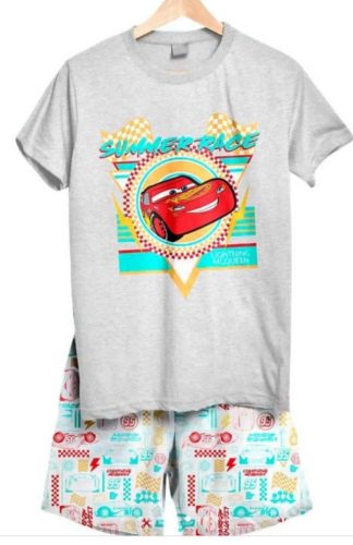 Disney Verdák Summer Race Grey gyerek rövid pizsama 4 év / 104 cm