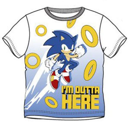 Sonic a sündisznó Outta Here gyerek rövid póló, felső 3 év/98 cm