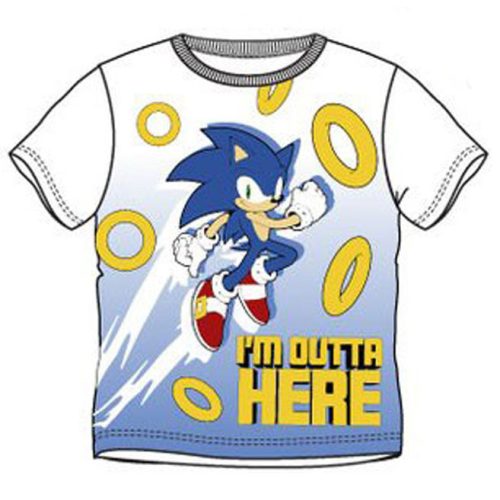 Sonic a sündisznó Outta Here gyerek rövid póló, felső 4 év/104 cm