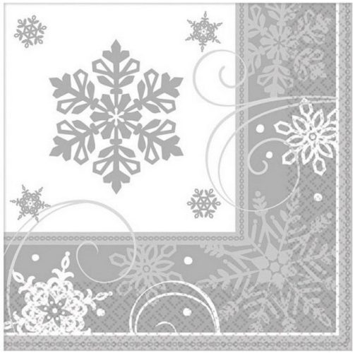 Snowflakes, Hópehely szalvéta 16 db-os 33*33 cm