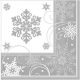 Snowflakes, Hópehely szalvéta 16 db-os 33*33 cm
