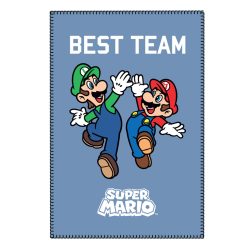 Super Mario Best Team polár takaró - 100 x 150 cm