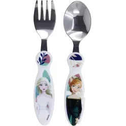   Disney Jégvarázs Sisters elliptikus fém evőeszköz készlet - 2 darabos