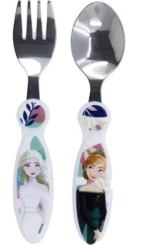 Disney Jégvarázs Sisters elliptikus fém evőeszköz készlet - 2 darabos
