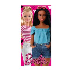 Barbie Striped fürdőlepedő, strand törölköző 70x140cm