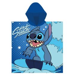   Disney Lilo és Stitch, A csillagkutya Blue strand törölköző poncsó 55x110 cm (Fast Dry)