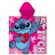 Disney Lilo és Stitch, A csillagkutya Pink strand törölköző poncsó 55x110 cm (Fast Dry)