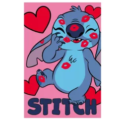 Disney Lilo és Stitch Kiss polár takaró - 100 x 150 cm