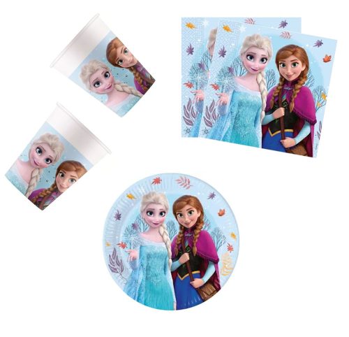 Disney Jégvarázs Idyllic Wonder party szett 36 db-os 23 cm-es tányérral