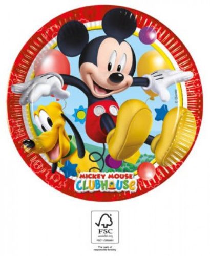 Disney Playful Mickey papírtányér 8 db-os 19,5 cm FSC