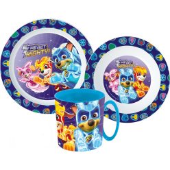 Mancs Őrjárat étkészlet, micro műanyag szett