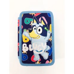 Bluey Color gyerek három emeletes töltött tolltartó