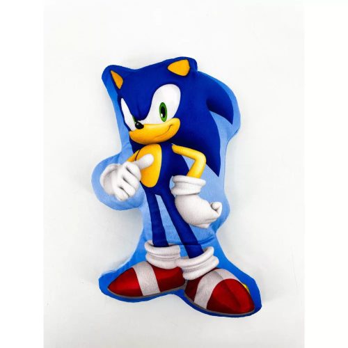 Sonic a sündisznó Smirk formapárna, díszpárna 30x18 cm