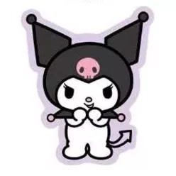 Hello Kitty Kuromi formapárna 31x36 cm