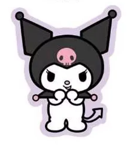 Hello Kitty Kuromi formapárna 31x36 cm