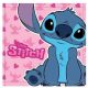 Disney Lilo és Stitch, A csillagkutya Pink Hibiscus kéztörlő, arctörlő, törölköző 30x30cm