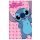 Disney Lilo és Stitch, a csillagkutya Pink kéztörlő, arctörlő, törölköző 30x50cm