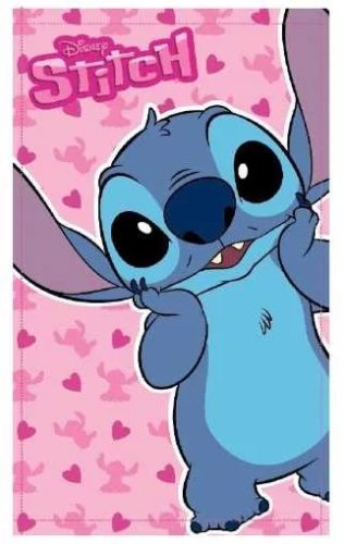 Disney Lilo és Stitch, a csillagkutya Pink kéztörlő, arctörlő, törölköző 30x50cm