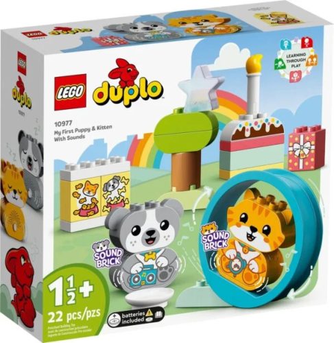 LEGO® DUPLO 10977 Első kutyusom és cicám | 22 db építőkocka