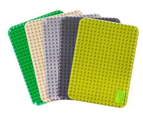WANGE® 901 - DUPLO kompatibilis építőjáték alaplap nagy méretű kockákhoz - 24×17 bütyök - sötétzöld