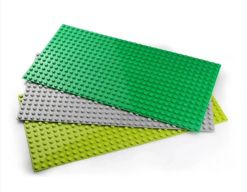 WANGE® 902 - DUPLO kompatibilis építőjáték alaplap nagy méretű kockákhoz - 32×16 bütyök - sötétzöld