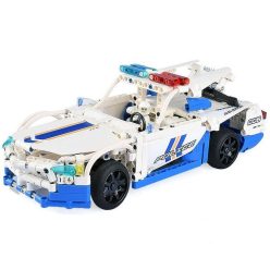   CaDA® C51006W - Távirányítós rendőrautó - Lego-kompatibilis építőjáték - 430 db építőkocka