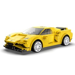   CaDA® C51074W - Lamborghini Huracán Evo távirányítós sportkocsi - lego-kompatibilis építőjáték - 289 db építőkocka