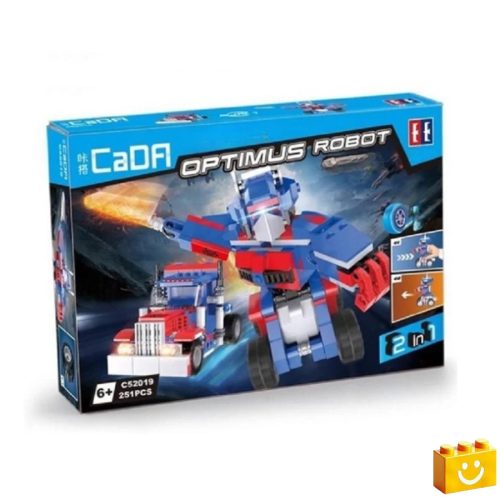 CaDA C52019W - Transformers - Optimus 2 az 1-ben építőjáték - 100% kompatibilis minden más kedvelt márkával
