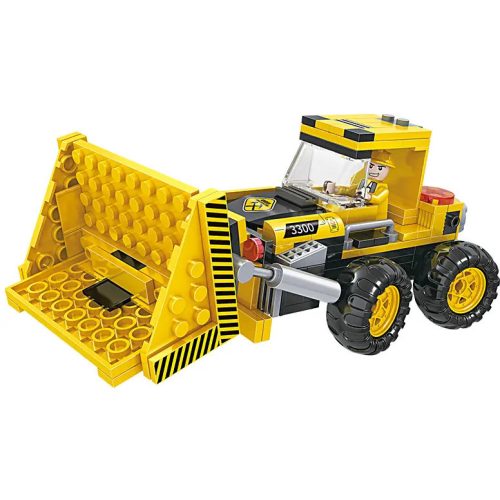 COGO® 3029 - legó-kompatibilis építőjáték - 220 db építőkocka - 3 az 1-ben buldózer, daru vagy dömper