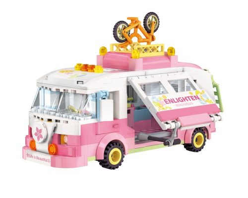 QMAN® 33019 Keeppley - Lego-kompatibilis építőjáték lányoknak - 333 db építőkocka - Shiny Jelly fagyiskocsi