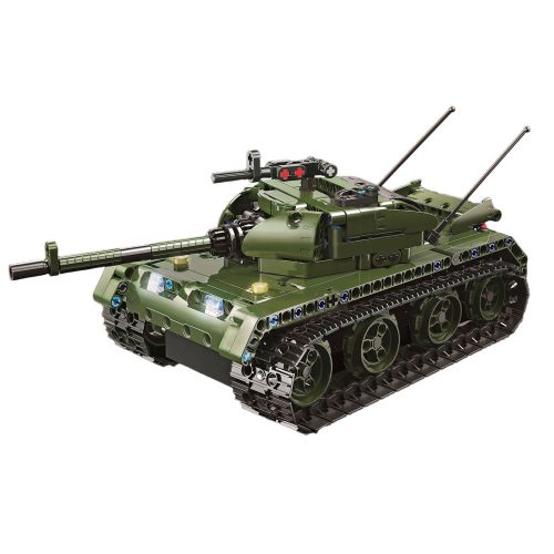 QMAN® 54003 | technic-kompatibilis távirányítós építőjáték | 418 db építőkocka | Panther tank (app + controller)