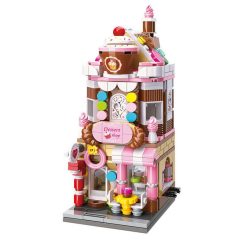   QMAN® C0101 Keeppley - legó-kompatibilis építőjáték lányoknak - 344 db építőkocka - Édességház