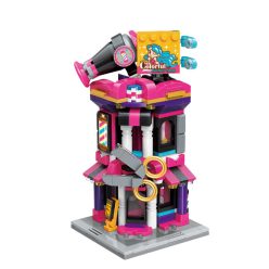   QMAN® C0111 Keeppley - legó-kompatibilis építőjáték lányoknak - 358 db építőkocka - Fodrász Ház