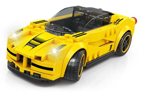 WANGE® 2871 | lego-kompatibilis építőjáték | 143 db építőkocka | Supercar sárga sportkocsi