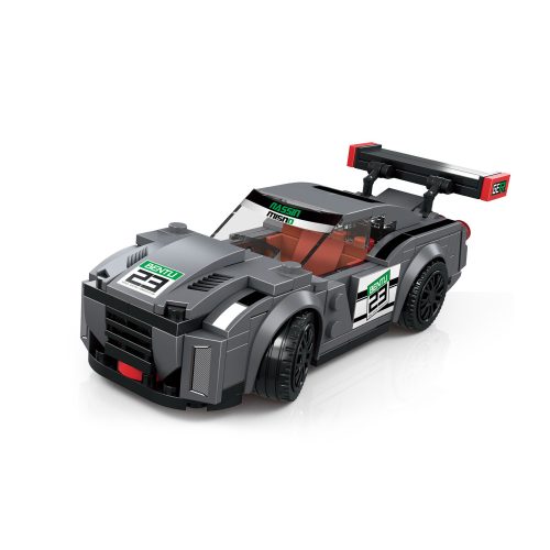 WANGE® 2874 | lego-kompatibilis építőjáték | 190 db építőkocka | Supercar szürke sportkocsi