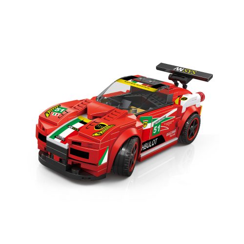 WANGE® 2875 | lego-kompatibilis építőjáték | 164 db építőkocka | Supercar piros sportkocsi