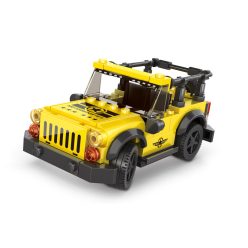   WANGE® 2886 | lego-kompatibilis építőjáték | 122 db építőkocka | Super car sárga terepjáró jeep