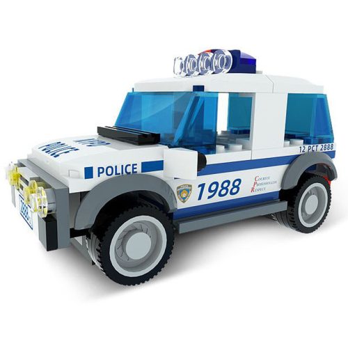 WANGE® 2888 | legó-kompatibilis autós építőjáték | 98 db építőkocka | Supercar rendőrautó