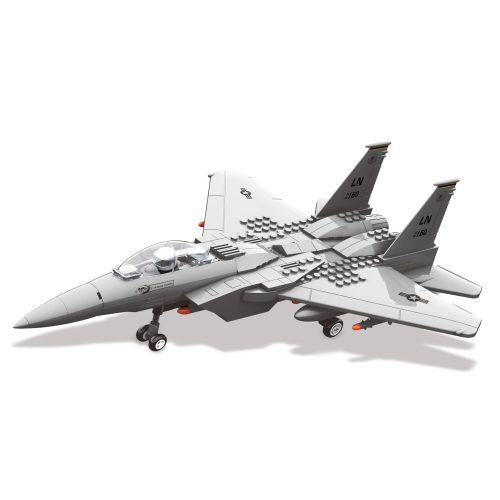 WANGE® 4004 | legó-kompatibilis építőjáték | 262 db építőkocka | F-15 katonai vadászrepülőgép