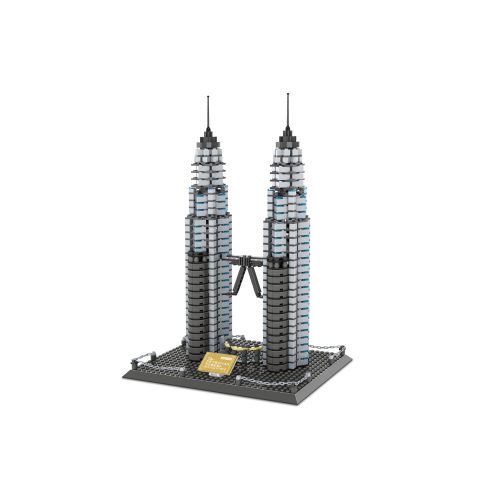 WANGE® 5213 | lego-kompatibilis építőjáték | 1175 db építőkocka | Petronas tornyok Kuala Lumpur – Malájzia