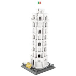   WANGE® 5214 | lego-kompatibilis építőjáték | 1334 db építőkocka | Pisai ferde torony – Olaszország