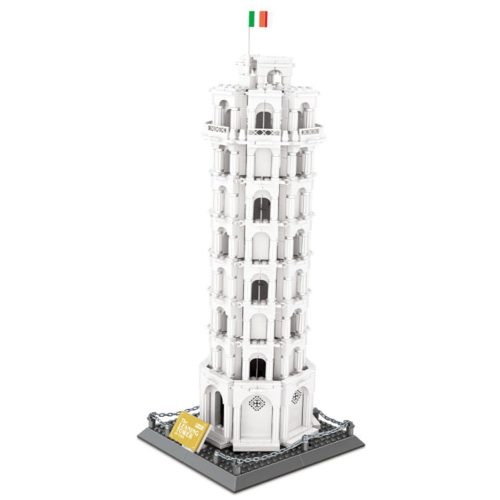 WANGE® 5214 | lego-kompatibilis építőjáték | 1334 db építőkocka | Pisai ferde torony – Olaszország