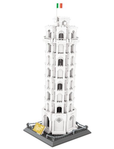 WANGE® 5214 | lego-kompatibilis építőjáték | 1334 db építőkocka | Pisai ferde torony – Olaszország