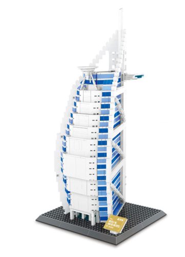 WANGE® 5220 | lego-kompatibilis építőjáték | 1366 db építőkocka | Burj Al Arab Hotel – Dubai