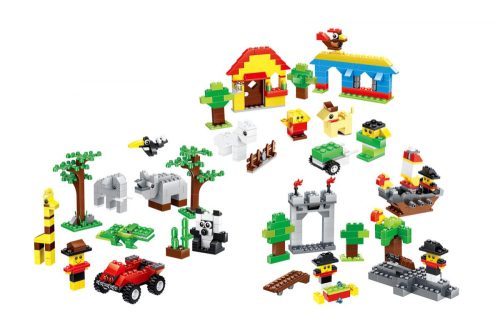 WANGE® 58231 - lego-kompatibilis építőjáték készlet - 625 db építőkocka - Kreatív vegyes doboz színes építőkockákkal