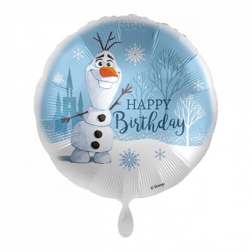 Disney Jégvarázs Olaf Snow Happy Birthday fólia lufi 43 cm