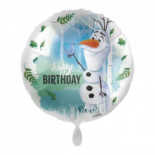 Disney Jégvarázs Olaf Happy Birthday fólia lufi 43 cm