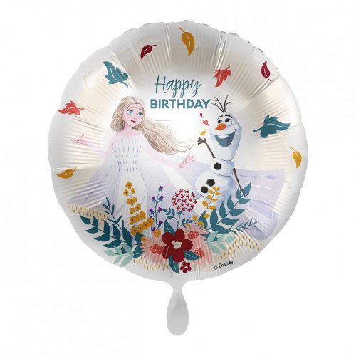 Disney Jégvarázs Elsa, Olaf Happy Birthday fólia lufi 43 cm