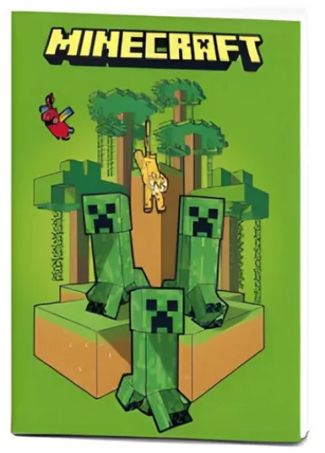 Minecraft Creepers A5 kockás füzet